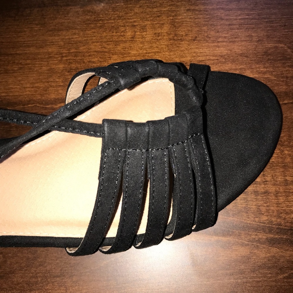 LOFT Strappy Detail Sandal Black BNIB Sz 10 & 10.5 - Picture 6 of 8